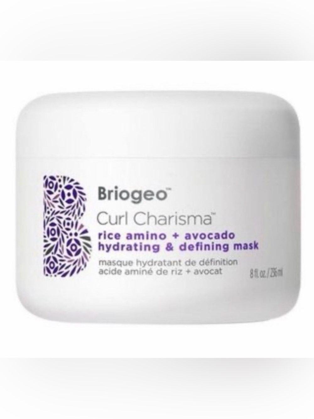 Briogeo curl charisma rice Ami o & avocado hydrating hair mask 8oz